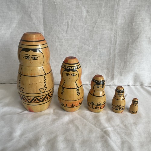 Vintage wooden matryoshka - vintage,