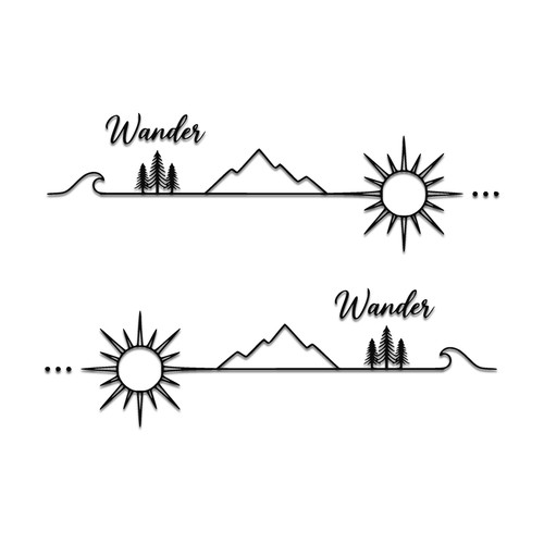 Adventure stickers wander - 2x,