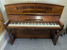 Art Deco Dome Top Upright Piano, Overstrung 