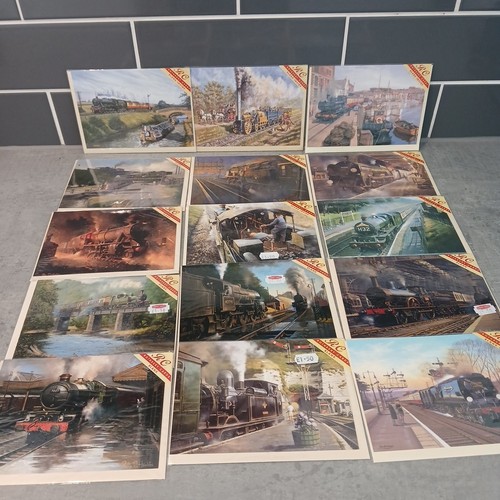 Rothbury cards steam trains - steam,
