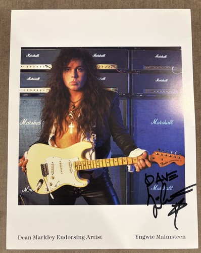 Yngwie malmsteen signed dean - yngwie,