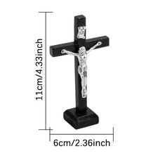 Small Elegant Black Wood Cross