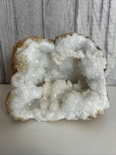 Natural White Quartz Crystal Geode 1.2KG Weight