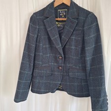 Ladies Boden British Tweed by Moon Jacket -Size UK 10R- Navy- VG Condition