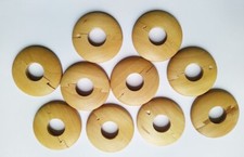 10x Maple DEFECT Wooden Radiator Pipe Cover for 15-17mm pipe Wood
