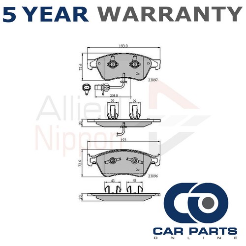 Brake pads set front - brake,