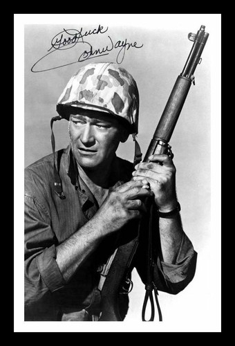 John wayne autograph - wayne, signed