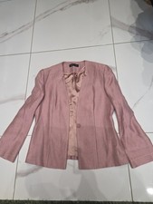 Ladies UK 12 Rose Colour Jacques Vert Jacket Excellent Condition