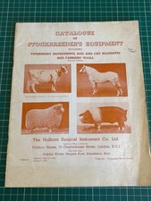 Stockbreeder's Equipment Catalogue - Veterinary Instruments etc - 1958