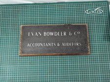 Old Vintage Slate On Wood Shop