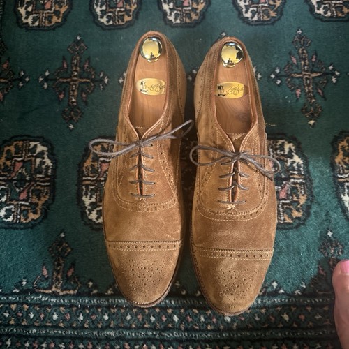 Alden suede cap toe lace - alden,