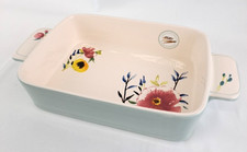 Bluebellgray Large Stoneware Lasagne Dish ~ Hand Painted (NEW) 31 x 22 x 6.5cm