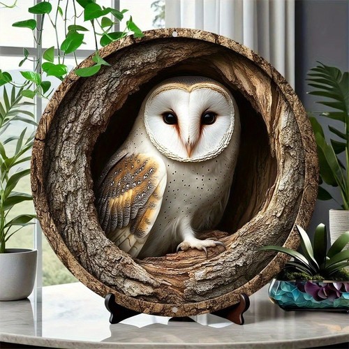 Stunning owl garden plaque - owl,