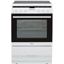 Amica 608CE2TAW 60cm Free Standing Electric Cooker with Ceramic Hob White A