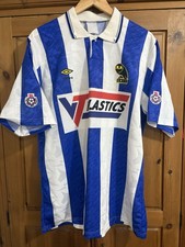 Sheffield Wednesday 1989/92 Home Shirt XL with added sponsor