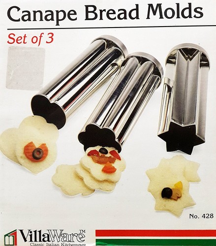 Canape bread tubes - canape, set