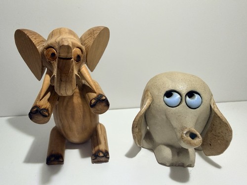 Vintage hand carved wood - hand,