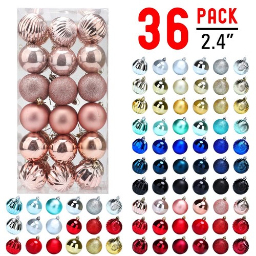 36pcs christmas glitter ball - 36pcs,
