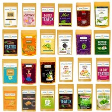 Herbal Tea | Green Tea | Chai Spice Tea | Detox Tea | Relax Tea | 20 Tea Bags