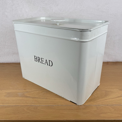 Vintage enamel bread - bread, bin