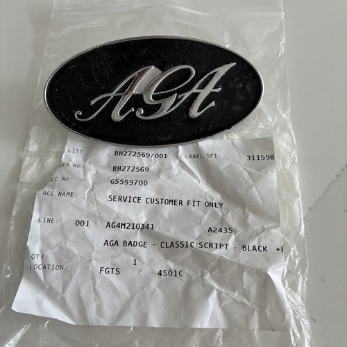 Aga oven badge oval - aga,