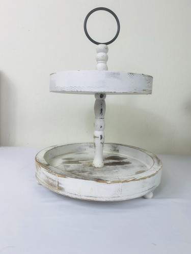 Tired wooden tray stand - 2,