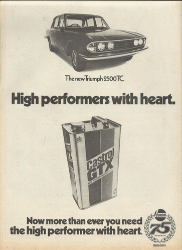 Castrol gtx feat triumph 2500 - castrol,