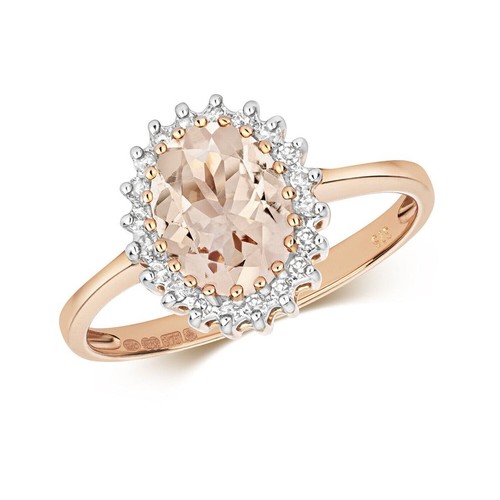 Real morganite and diamond - and,