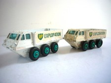 Lesney Matchbox: Alvis Stalwart x2, very good condition, made in England