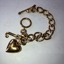 Juicy Couture  Heart heavy metal  Charm Bracelet 