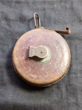 Vintage John Rabone & Sons Leather Tape Measure 55ft 1953 J367