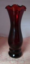 Anchor Hocking Ruby Glass Vase