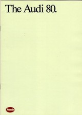 Audi 80 1990-1991 UK Market Sales Brochure Quattro, Sport, 16v, 2.0E & 1.8
