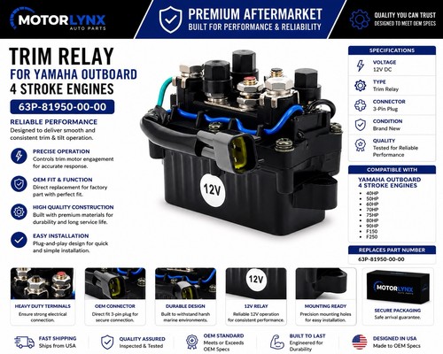 Trim relay for - trim, outboard