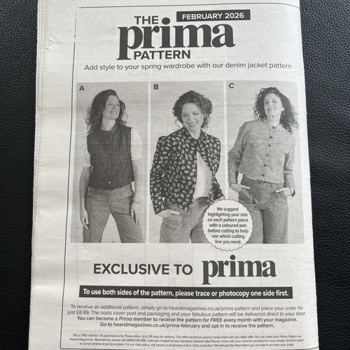 Prima sewing pattern - sewing,