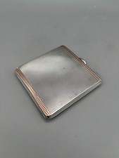 GEORGE VI STERLING SILVER POWDER COMPACT, WILLIAM NEALE, BIRMINGHAM, 1948
