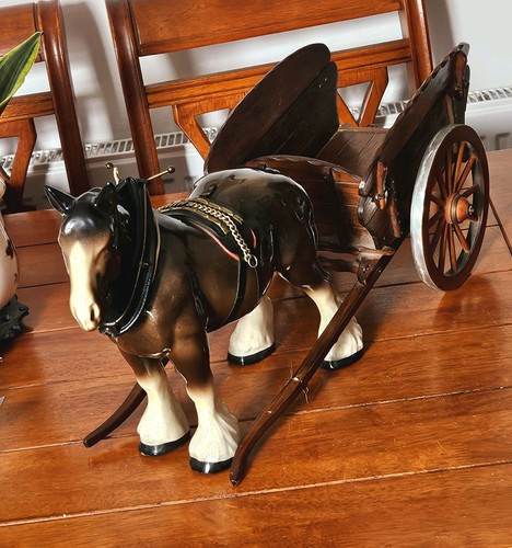 Large ceramic shire - ceramic, clydesdale