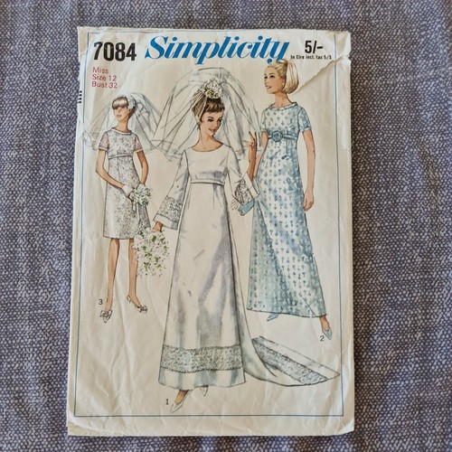 1960s wedding dress sewing - 1960s,