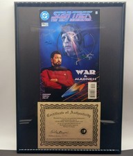 Rare Signed Autographed Limited Edition Star Trek DC Comic FRAMED + COA