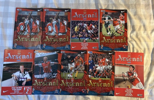 Arsenal signed programmes - arsenal,