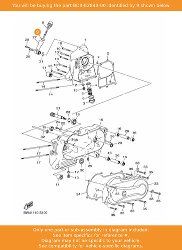 Yamaha ring bd3 e2843 00 - o-ring,, bd3-e2843-00