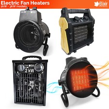 2kw-3kw Industrial Electric Fan Space Heater | Garage, Shed, Workshop & Caravan