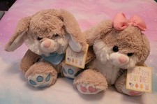2x Bunny Rabbits Boy & Girl
