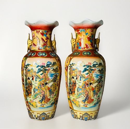 Pair mid century japanese - of,