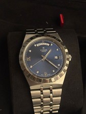 TUDOR Royal 28600 - Sunburst Blue Diamond Dial Day/Date - 41mm Full Set - (2021)