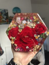 Resine Hexagon Flowers 