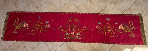 Antique altar frontal red - altar,