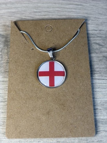 England flag pendant necklace - england,