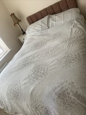 Laura Ashley Hydrangea Damask Grey Double Duvet Cover & 2 Matching Pillowcase