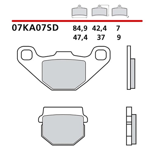 Brembo rear brake pads - brembo,